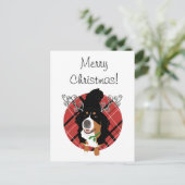 クリスマスベルネーズマウンテンドッグギフトカード シーズンポストカード (スタンド正面)
