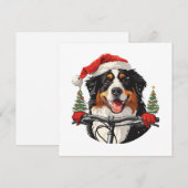 クリスマスベルネーズマウンテンドッグサイクリング シーズンカード (正面/裏面)