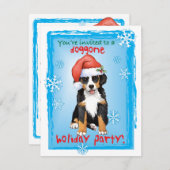 クリスマスベルネーズマウンテンドッグ招待状 シーズンカード (正面/裏面)