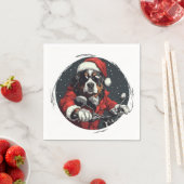 クリスマスベルネーズマウンテンドッグ スタンダードカクテルナプキン (インサイチュ)