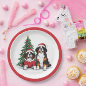 クリスマスベルネーズマウンテンドッグ ペーパープレート (パーティー)