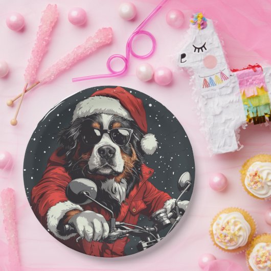 クリスマスベルネーズマウンテンドッグ ペーパープレート (パーティー)