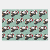 クリスマスベルネーズマウンテンドッグ ラッピングペーパーシート (正面3)