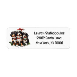 クリスマスベルネーズマウンテンドッグ ラベル