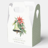 クリスマスベルパインポインセチア茎葉水彩 フェイバーボックス (オープン)