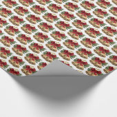 クリスマスベルパターン ラッピングペーパー (角)