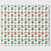 クリスマスベルパターン ラッピングペーパー (フラット)