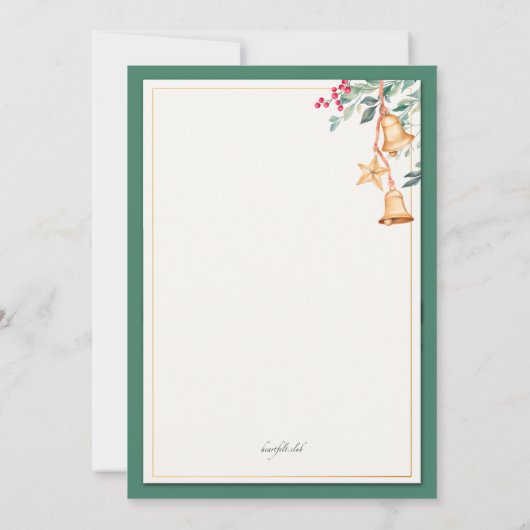 クリスマスベルパーティの招待状 招待状 (裏面)