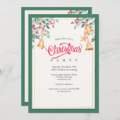 クリスマスベルパーティの招待状 招待状 (正面/裏面)