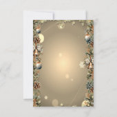 クリスマスベルピネコーンサンタハットクリスマス 招待状 (裏面)