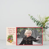 クリスマスベルフォトカード シーズンカード (スタンド正面)