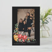 クリスマスベルフォトホリデーカード シーズンカード (スタンド正面)