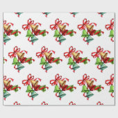 クリスマスベルラッピング紙 ラッピングペーパー (フラット)