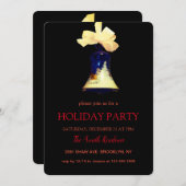 クリスマスベルヴィンテージシエレガントック 招待状 (正面/裏面)