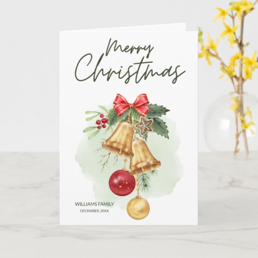 クリスマスベル カード (黄色い花)