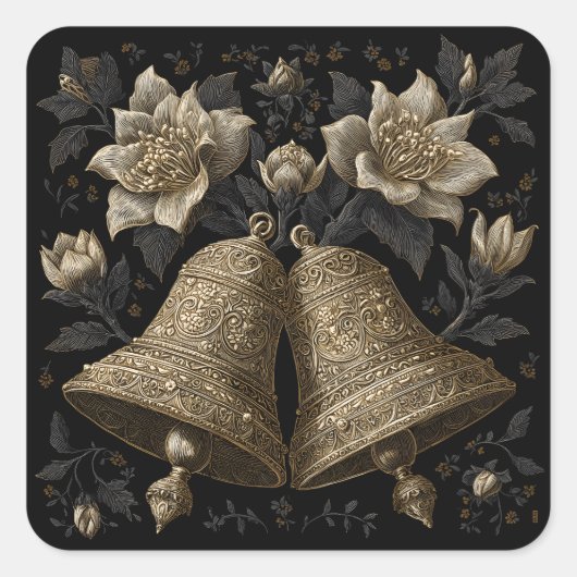 クリスマスベル スクエアシール (正面)