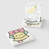 クリスマスベル ストーンコースター (横)