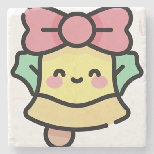 クリスマスベル ストーンコースター (正面)