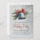 クリスマスベル&パインブランチズホリデーパーティー 招待状 (正面)