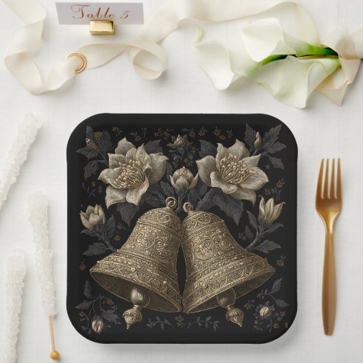 クリスマスベル ペーパープレート (ウェディング)