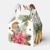 クリスマスベル、ポインセチア、ロビン、キャンディー フェイバーボックス (裏面サイド)