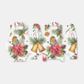 クリスマスベル、ポインセチア、ロビン、キャンディー フェイバーボックス (折り畳みなし)