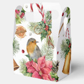 クリスマスベル、ポインセチア、ロビン、キャンディー フェイバーボックス (オープン)