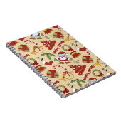 クリスマスベル、木とサンタクロース ノートブック (右側)