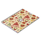 クリスマスベル、木とサンタクロース ノートブック (左側)