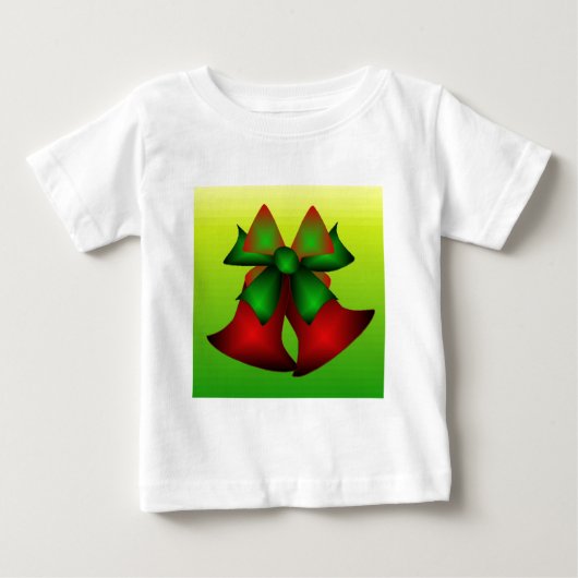 クリスマスベル(白) ベビーTシャツ (正面)