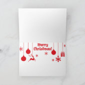 クリスマスベル、3、水彩画 カード (内部)