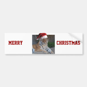 クリスマスベンガルトラ バンパーステッカー