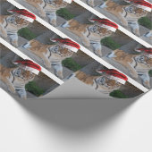 クリスマスベンガルトラ ラッピングペーパー (角)