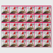 クリスマスベンガル猫アメージング包装紙 ラッピングペーパー (フラット)