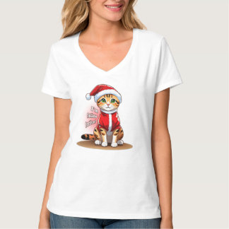 クリスマスベンガル猫 | CA1 (5/10) Tシャツ