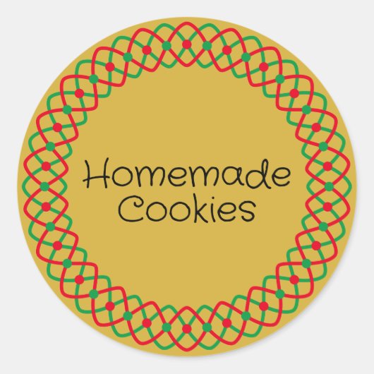 クリスマスベーカリーボックス包装 ラウンドシール (正面)