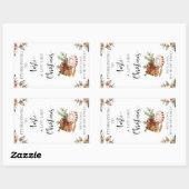 クリスマスベーキングギフトラベルシール 長方形シール (シート)