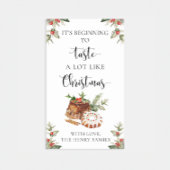 クリスマスベーキングギフトラベルシール 長方形シール