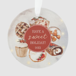 クリスマスベーキングクイーンウォーターカラー焼いたトリート オーナメント