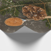 クリスマスベーキングクッキーショココーヒースプーン ラッピングペーパー (角)