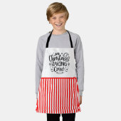 クリスマスベーキングクルー エプロン (着用した状態)