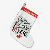 クリスマスベーキングクルー スモールクリスマスストッキング (正面 (吊り時))
