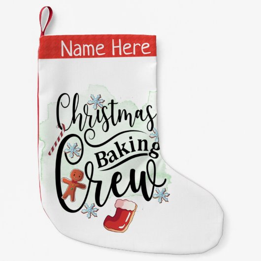 クリスマスベーキングクルー スモールクリスマスストッキング (正面)