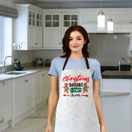 クリスマスベーキングクルー、マッチングファミリーエプロン エプロン