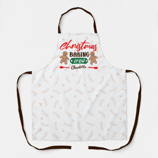 クリスマスベーキングクルー、マッチングファミリーエプロン エプロン (正面)