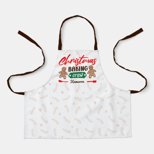クリスマスベーキングクルー、マッチングファミリーエプロン エプロン (正面)