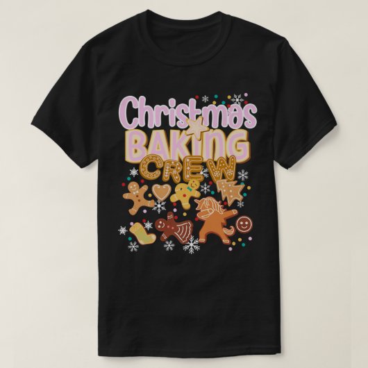 クリスマスベーキングクルーAuthentic Cookie Baker Team Tシャツ (デザイン正面)