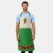 クリスマスベーキングジンジャーブレッドマンMaking Memories A エプロン (着用した状態)