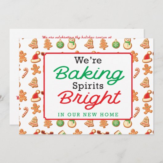 クリスマスベーキングスピリッツブライトニューホーム シーズンカード (正面/裏面)