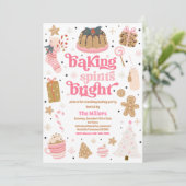 クリスマスベーキングスピリッツ明るい飾クッキー 招待状 (スタンド正面)